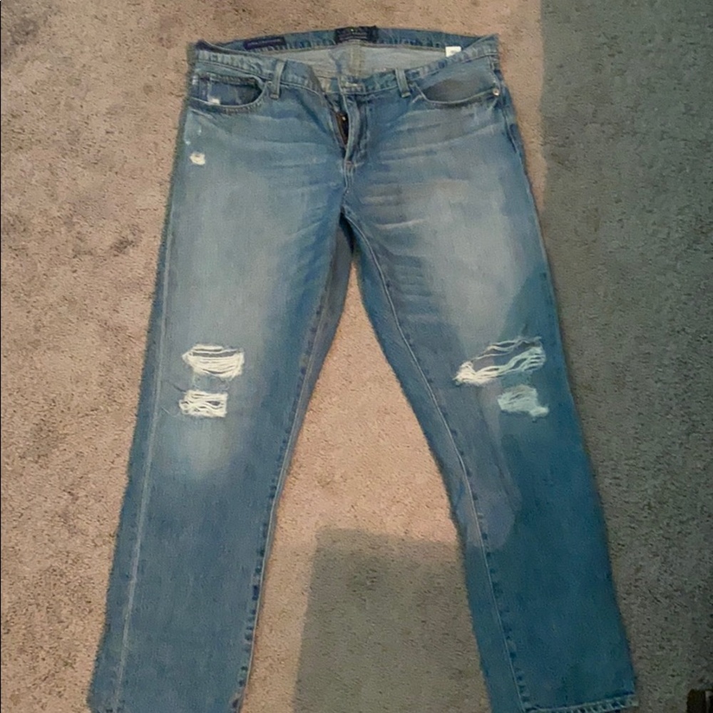 Lucky Brand Sienna Slim Boyfriend Distressed Jeans